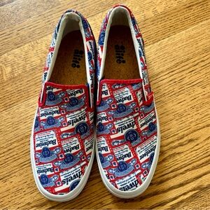 Alife x Budweiser collaborative slip-on sneakers